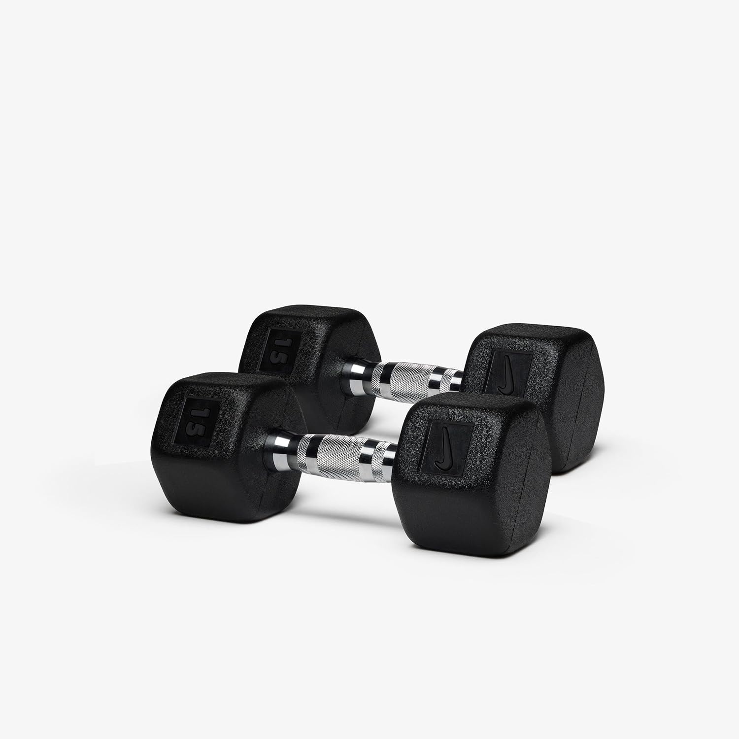 image:imageNike Rubber Hex Dumbbell PairBlack Black