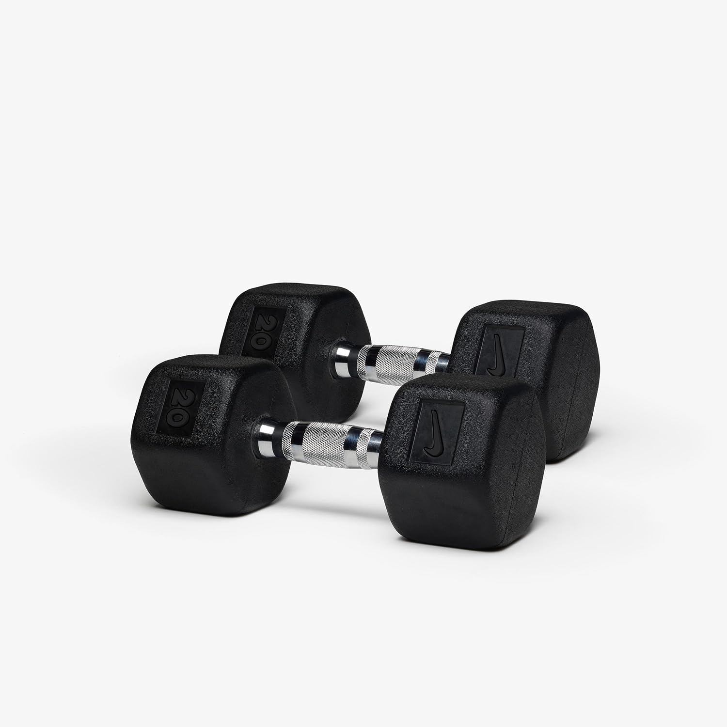image:imageNike Rubber Hex Dumbbell PairBlack Black