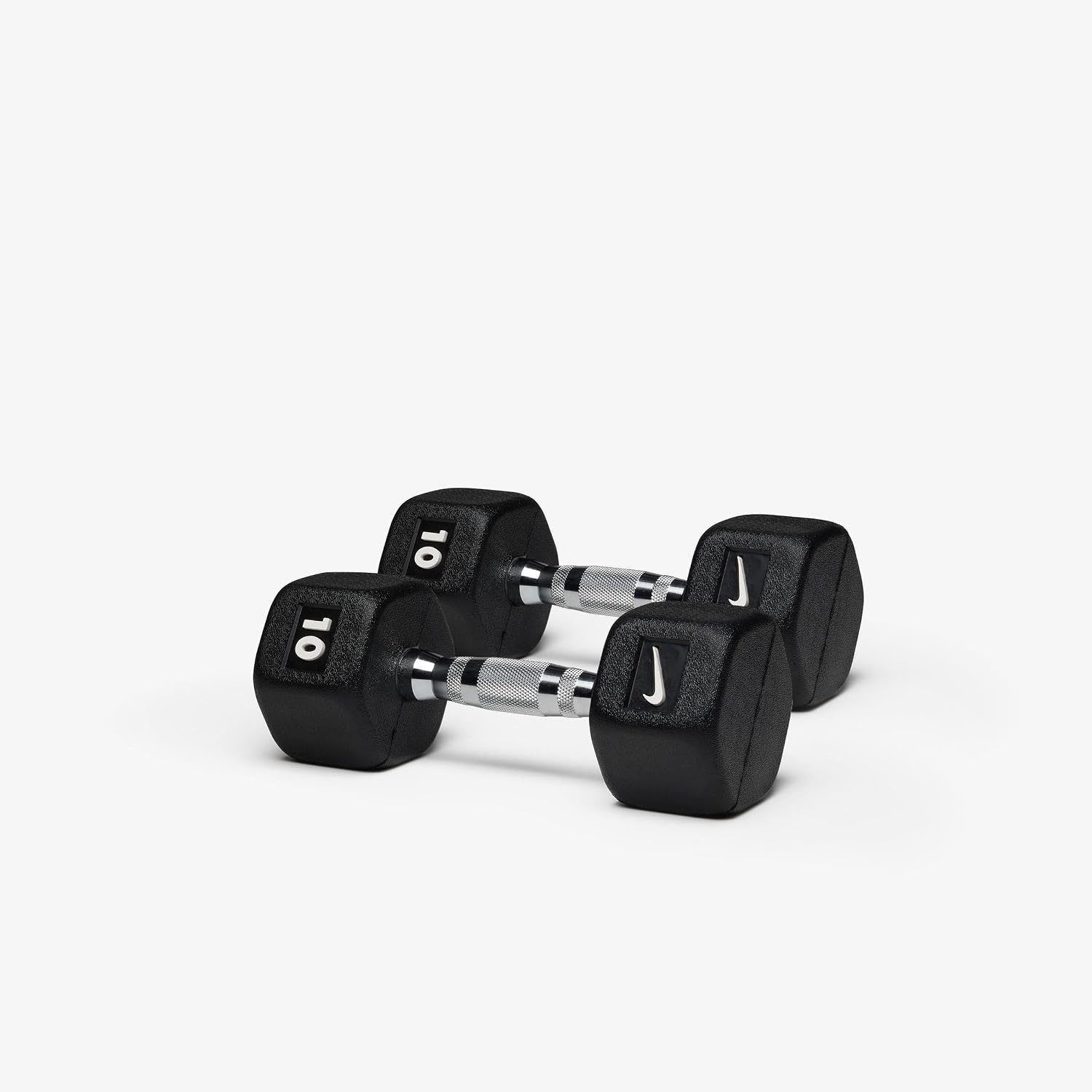 image:imageNike Rubber Hex Dumbbell PairBlack White