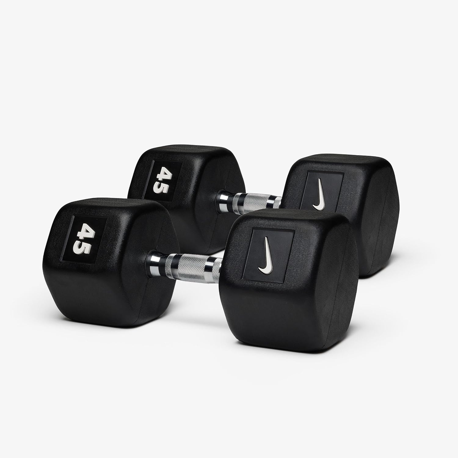 image:imageNike Rubber Hex Dumbbell PairBlack White