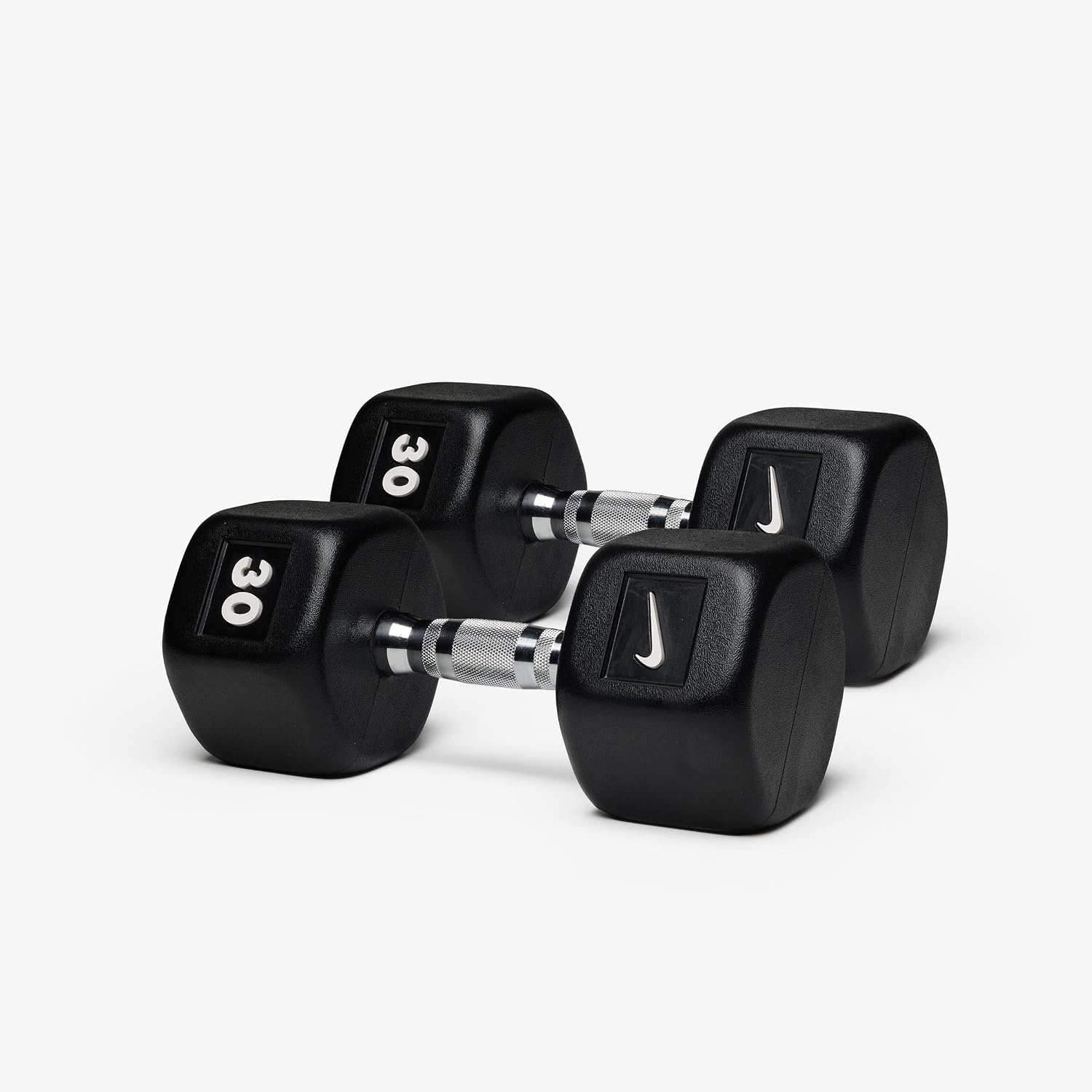 image:imageNike Rubber Hex Dumbbell PairBlack White