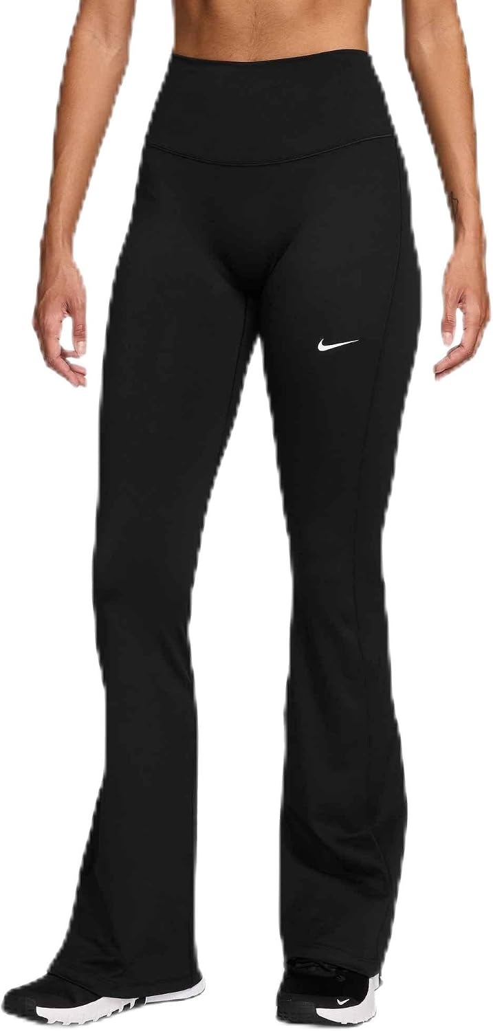 image:imageNike Womens One HighWaisted Flared LeggingsBlackWhite