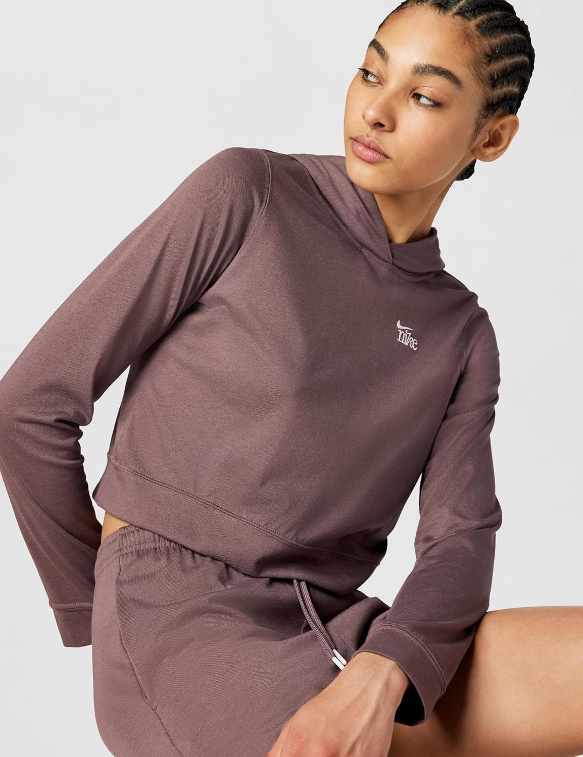image:imageNike Womens Sportswear Chill Knit Lightweight HoodyTattooChalk