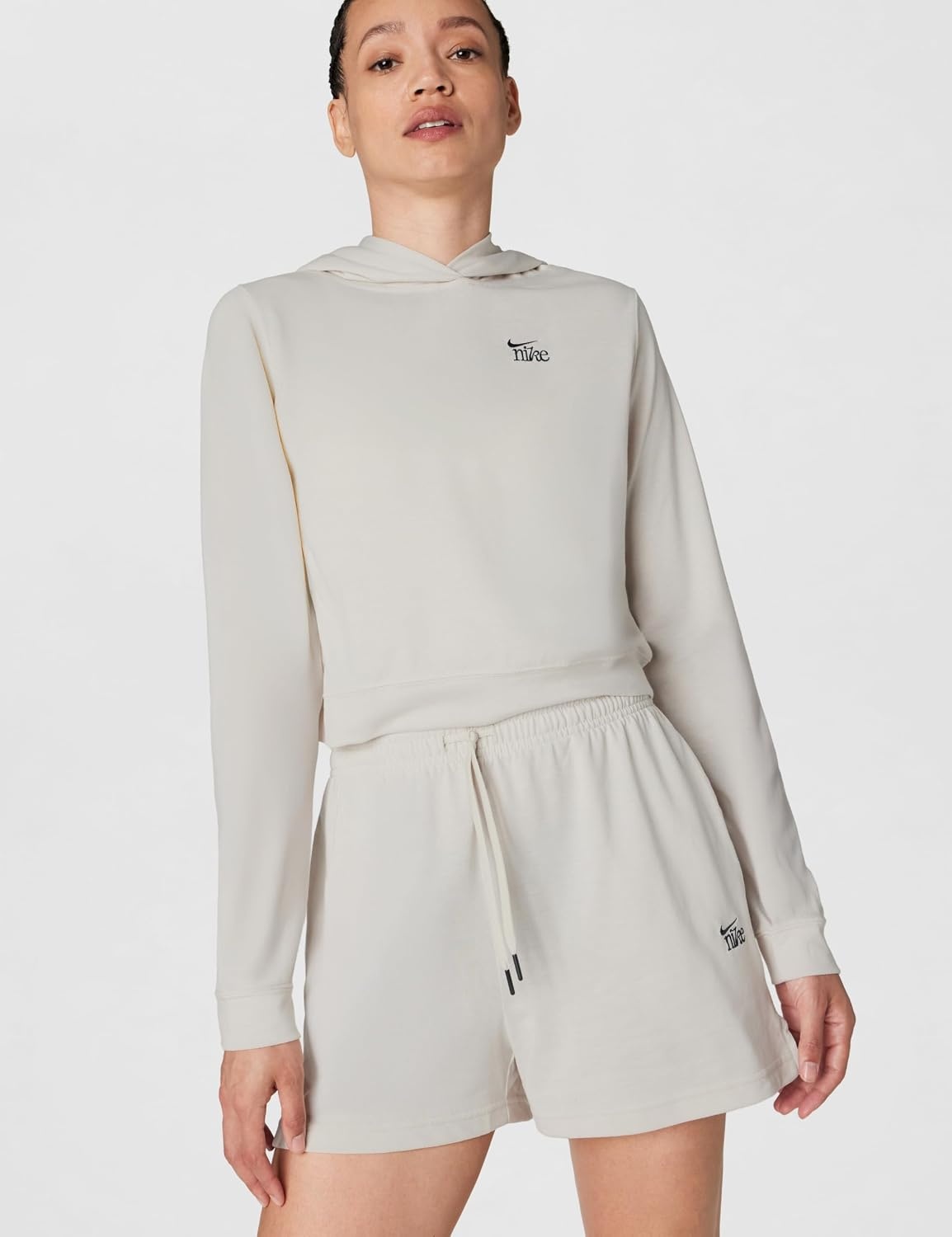 image:imageNike Womens Sportswear Chill Knit Lightweight ShortLight Orewood BrownDark Smoke Grey