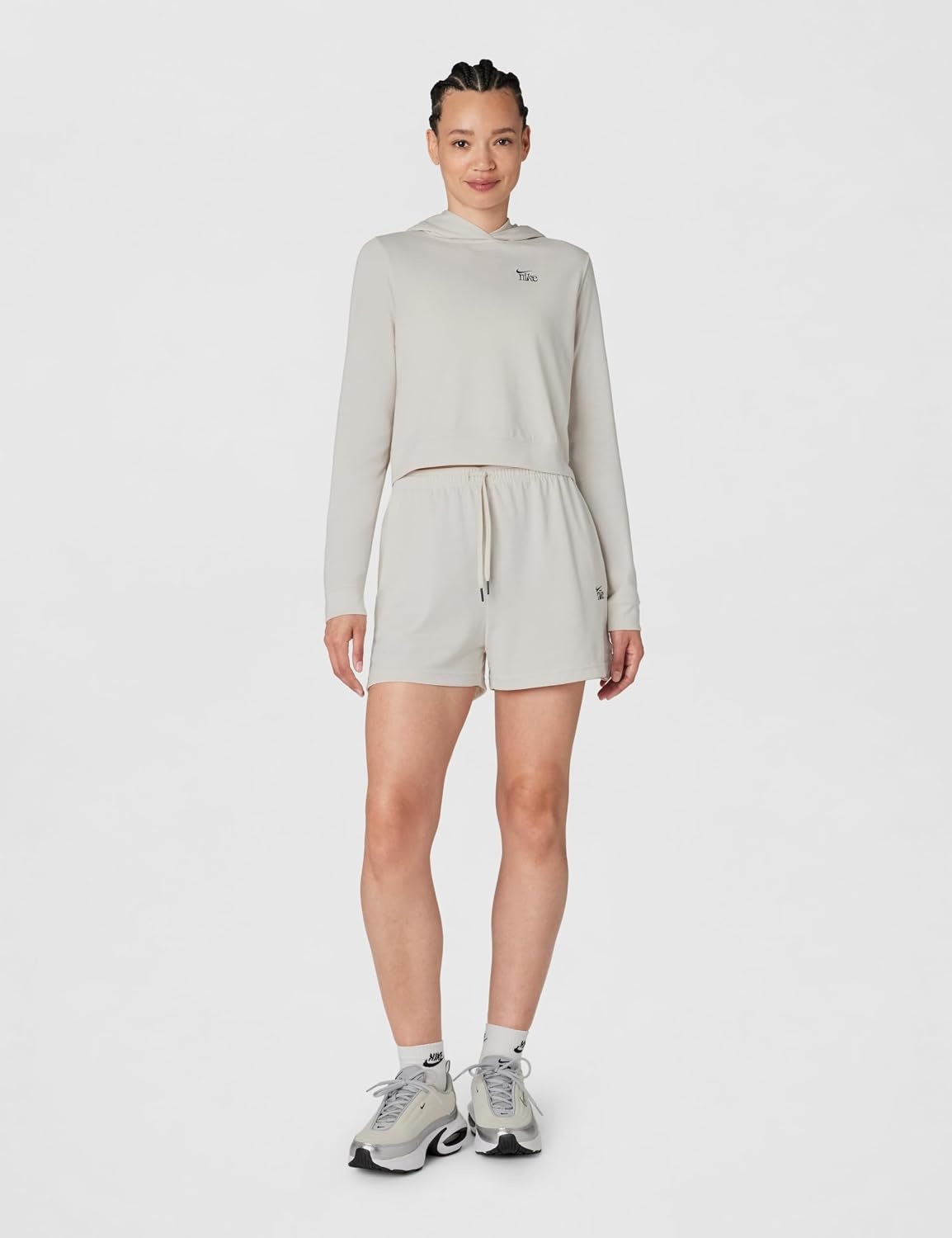 image:imageNike Womens Sportswear Chill Knit Lightweight ShortLight Orewood BrownDark Smoke Grey
