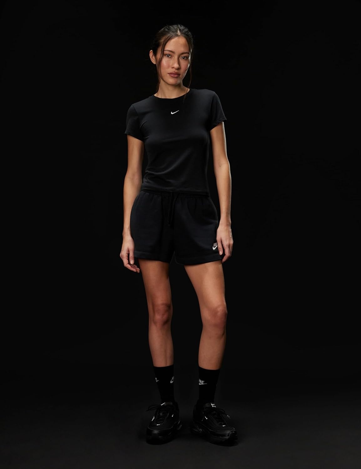 image:imageNike Womens Sportswear Chill Knit TShirtBlackWhite