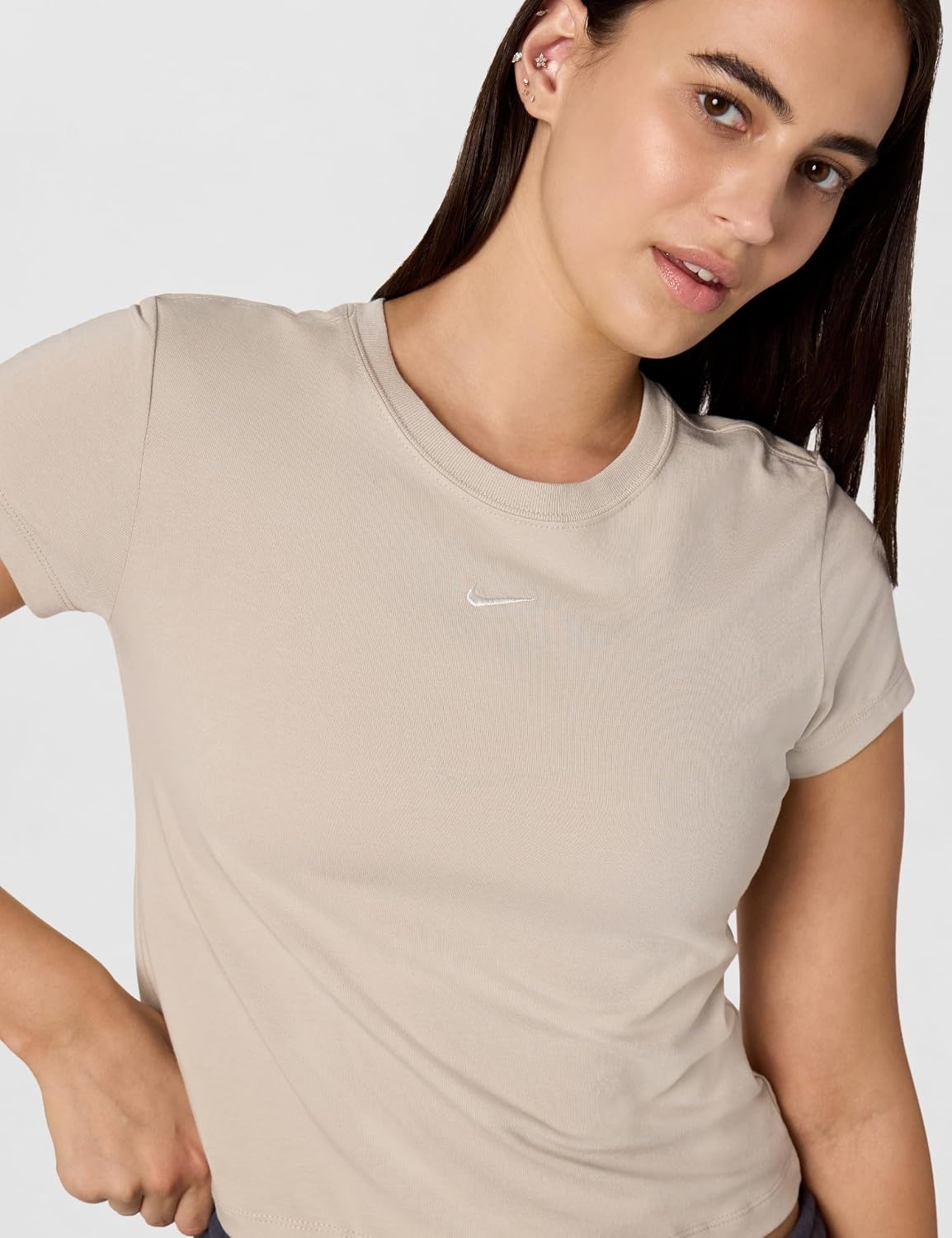 image:imageNike Womens Sportswear Chill Knit TShirtCream IISail