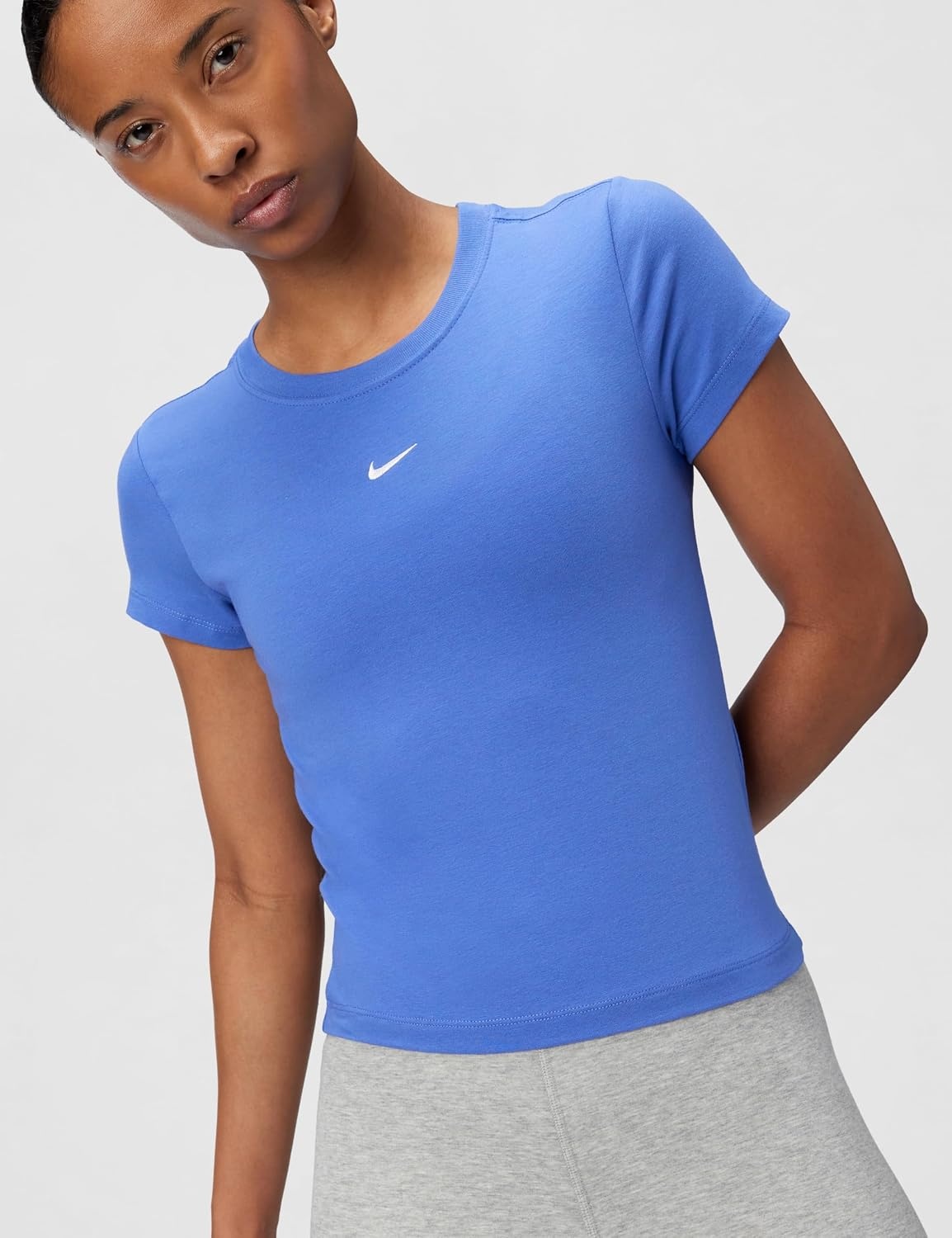 image:imageNike Womens Sportswear Chill Knit TShirtLight Medium BlueWhite