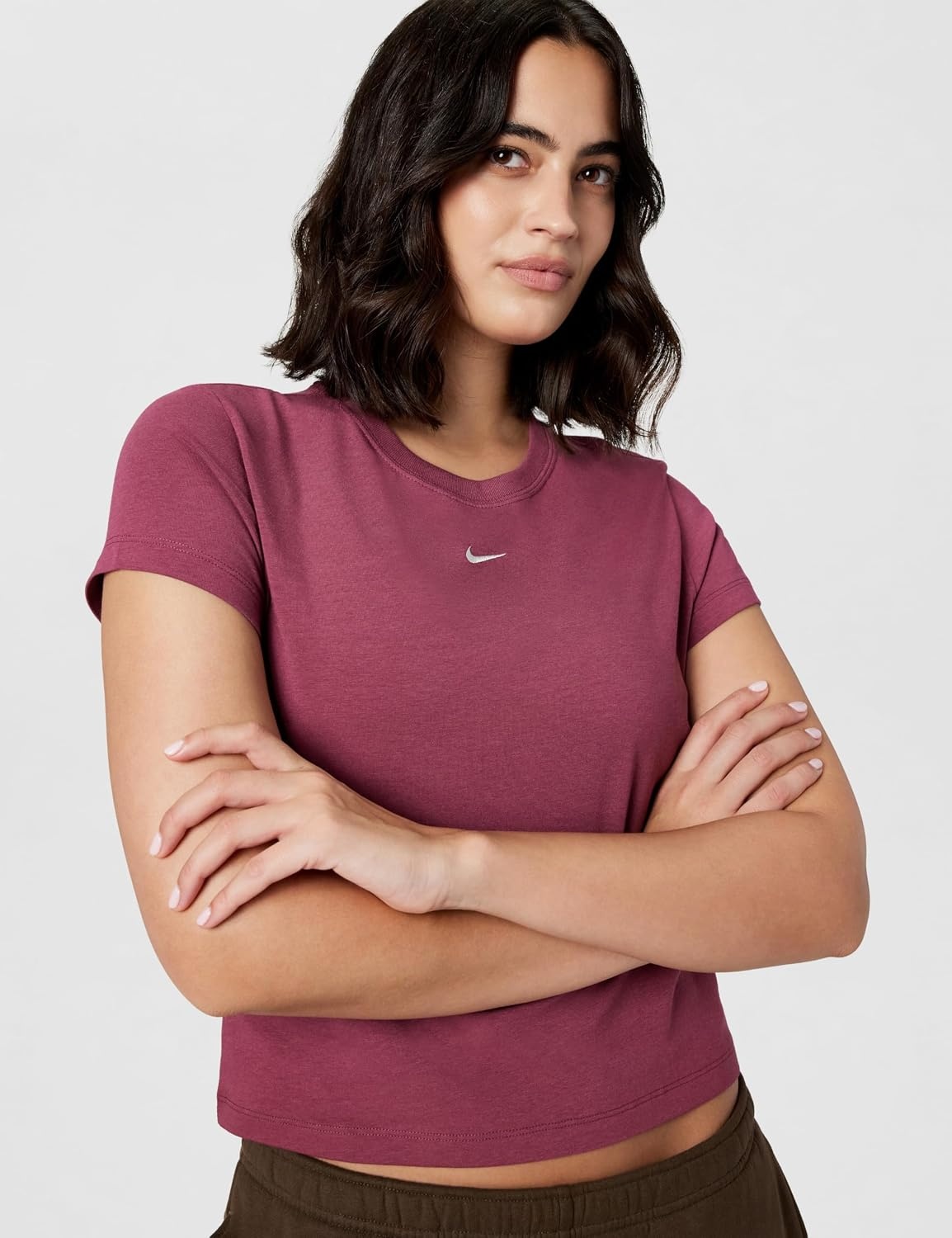 image:imageNike Womens Sportswear Chill Knit TShirtPink SmokeSail