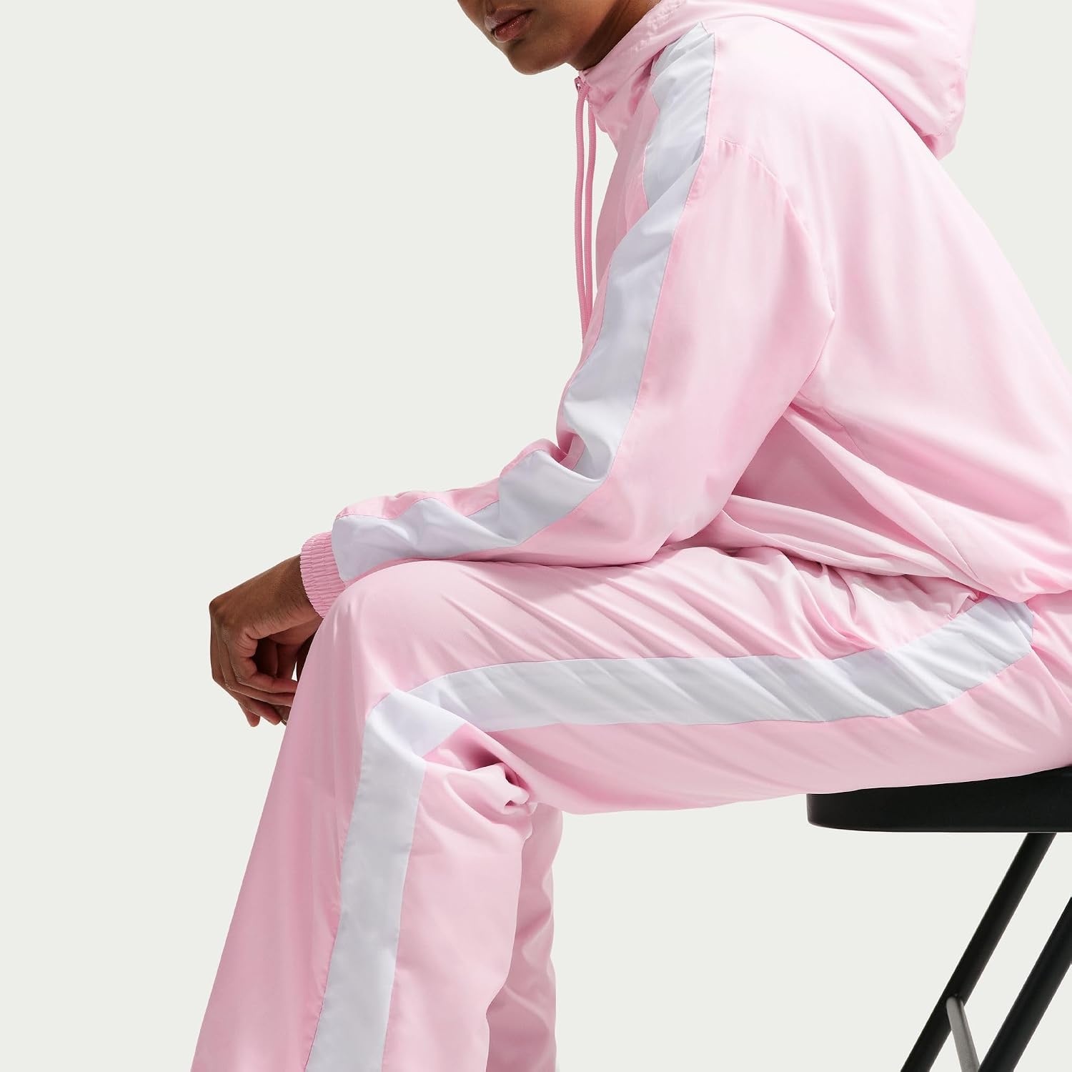 image:imageNike Womens Sportswear Classic MidRise OpenHem PantsPink FoamWhiteSail