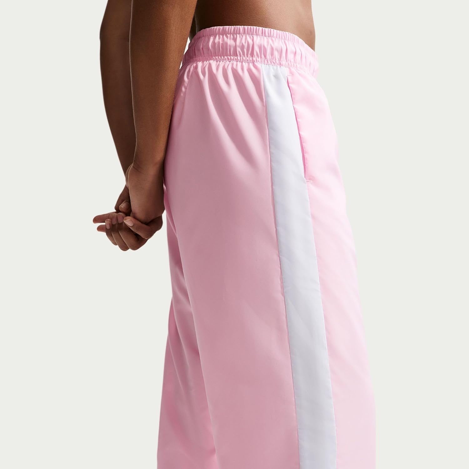 image:imageNike Womens Sportswear Classic MidRise OpenHem PantsPink FoamWhiteSail