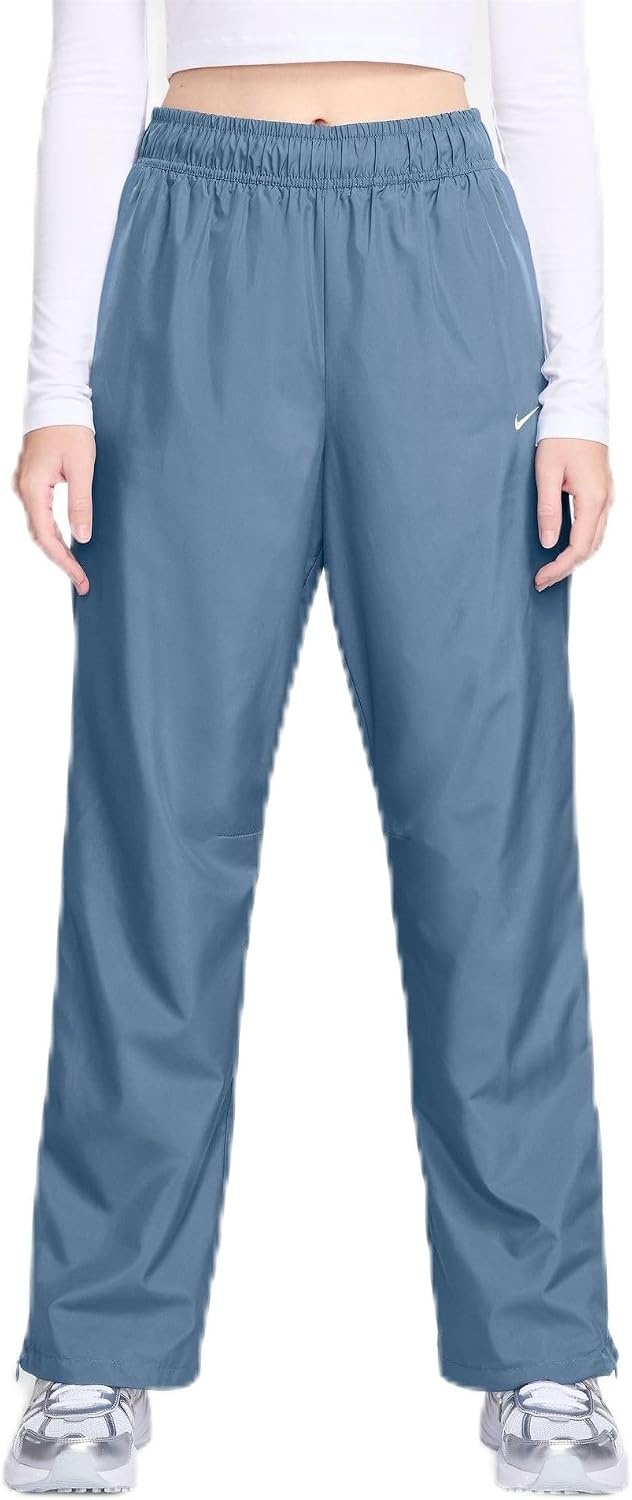 image:imageNike Womens Sportswear Classic MidRise OpenHem PantsWork BlueSail