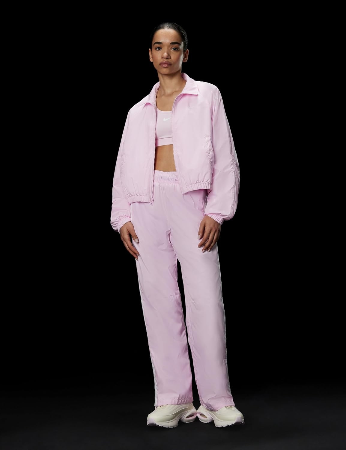 image:imageNike Womens Sportswear Classic UV Track JacketPink FoamSail