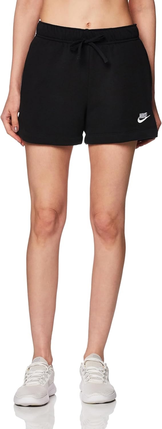 image:imageNike Womens Sportswear Club Fleece MidRise ShortsBlackWhite