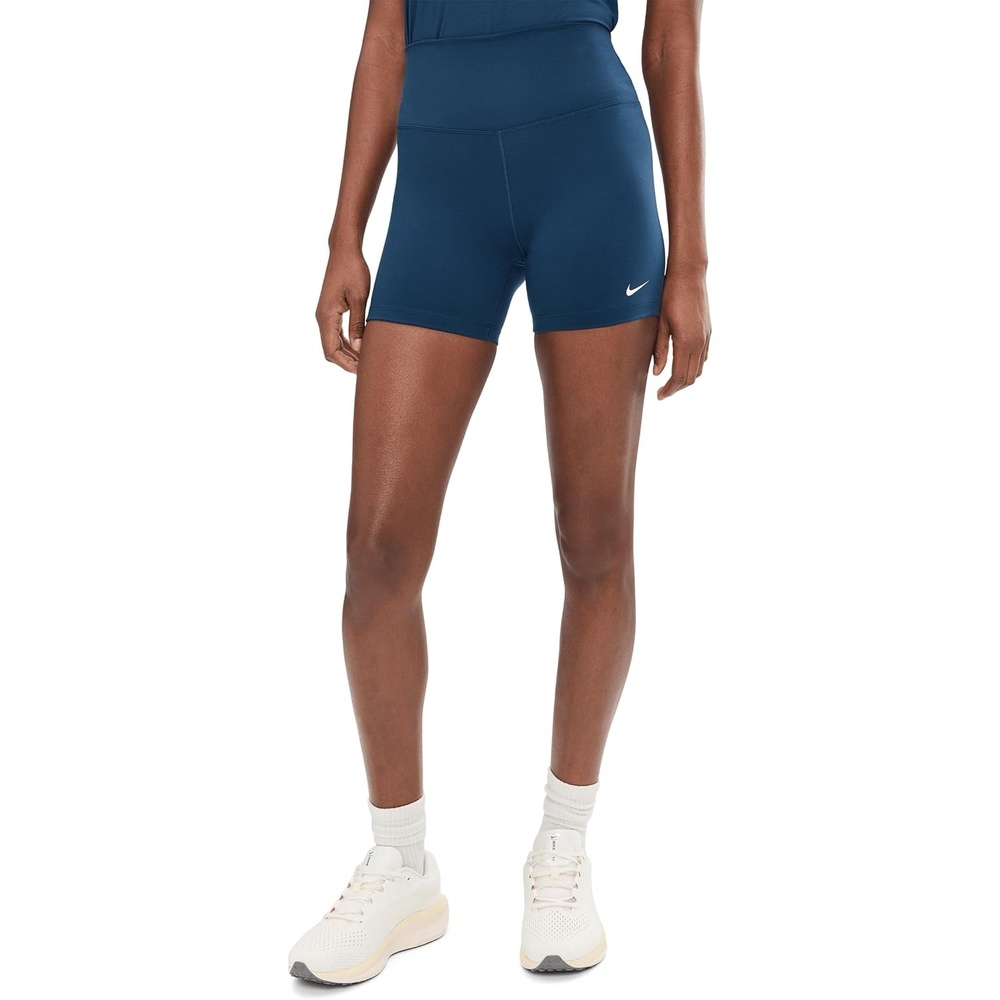 image:imageNike Womens One HighWaisted 5 Bike ShortsMidnight NavyWhite