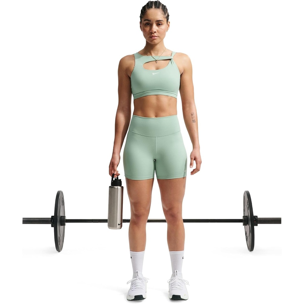 image:imageNike Womens One HighWaisted 5 Bike ShortsSteamWhite