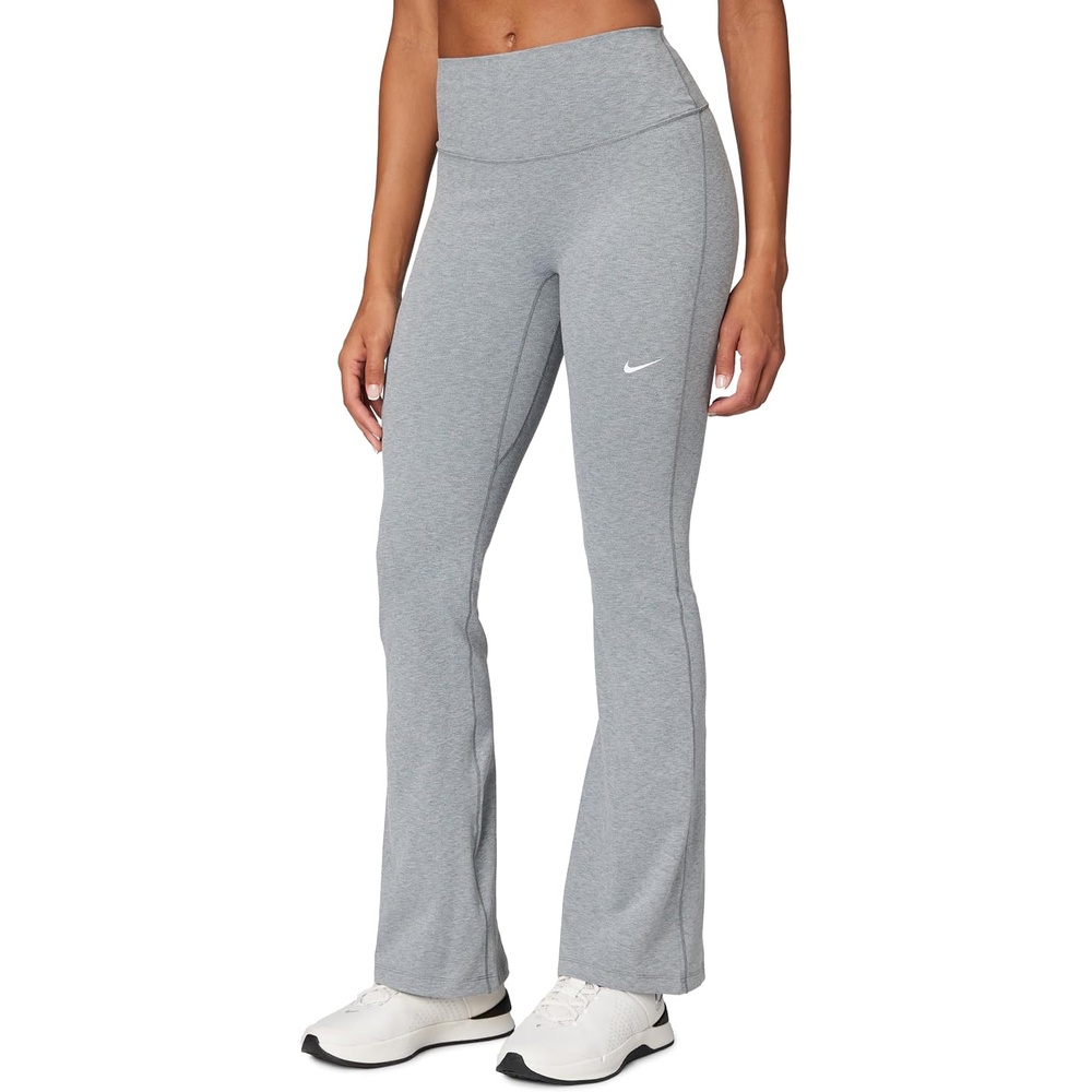 image:imageNike Womens One HighWaisted Flared LeggingsSmoke GreyHeatherWhite