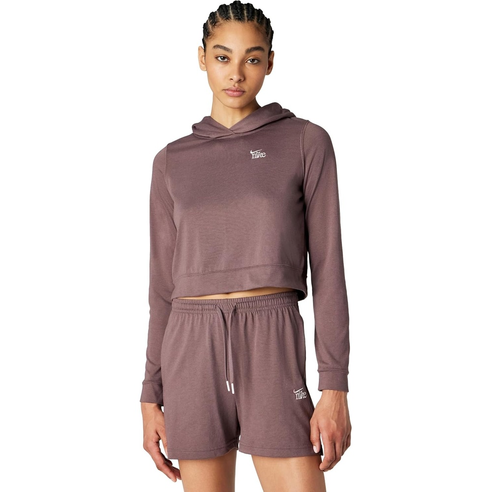 image:imageNike Womens Sportswear Chill Knit Lightweight HoodyTattooChalk
