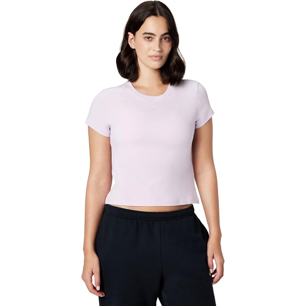image:imageNike Womens Sportswear Chill Knit TShirtBleached Lilac
