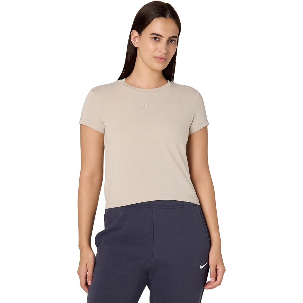 image:imageNike Womens Sportswear Chill Knit TShirtCream IISail