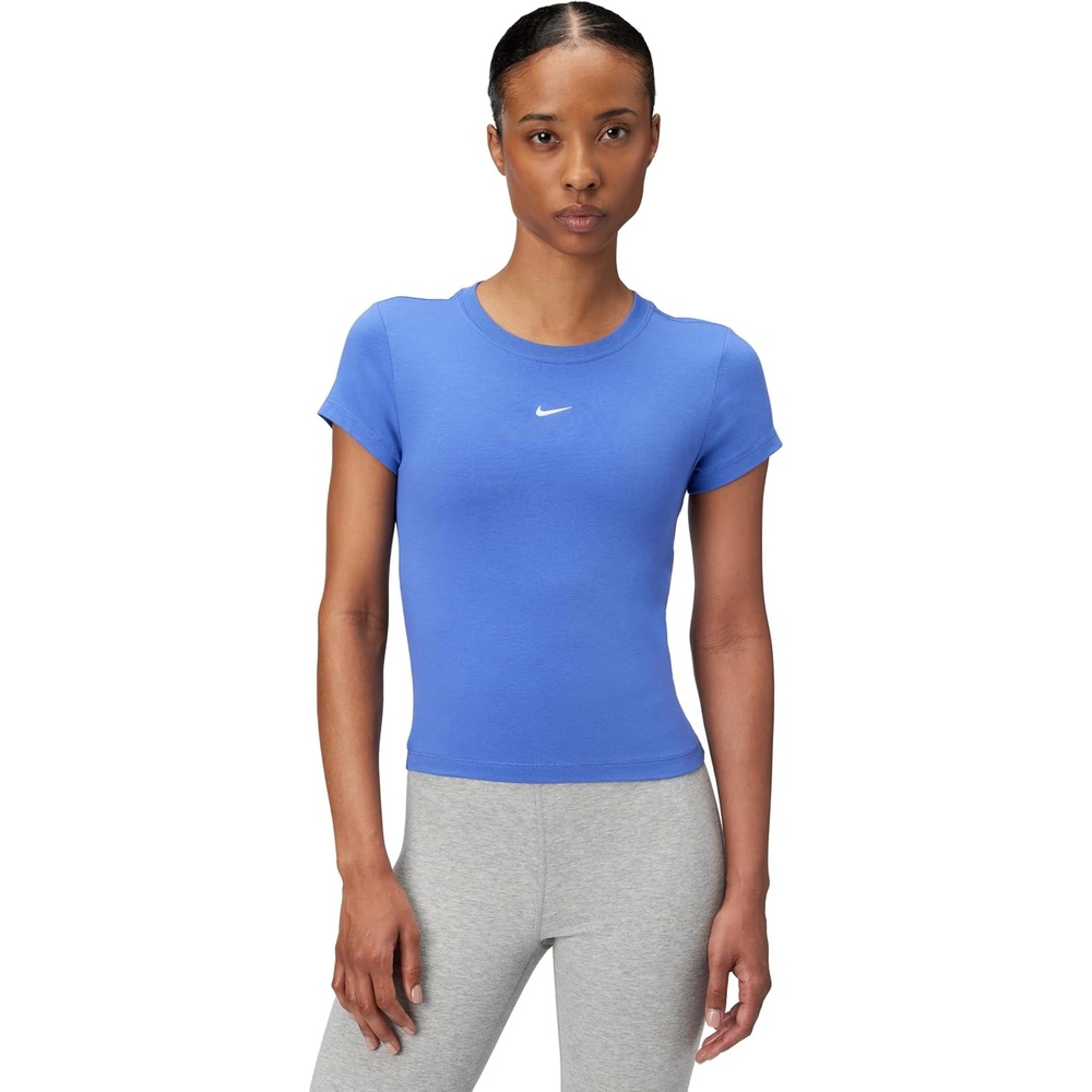 image:imageNike Womens Sportswear Chill Knit TShirtLight Medium BlueWhite