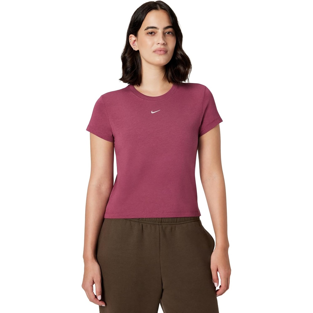 image:imageNike Womens Sportswear Chill Knit TShirtPink SmokeSail