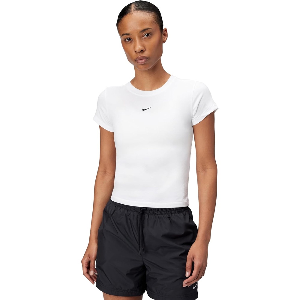 image:imageNike Womens Sportswear Chill Knit TShirtWhiteBlack