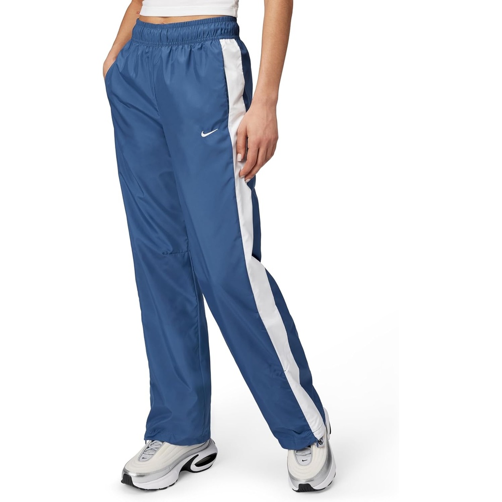 image:imageNike Womens Sportswear Classic MidRise OpenHem PantsMystic NavyWhiteSail