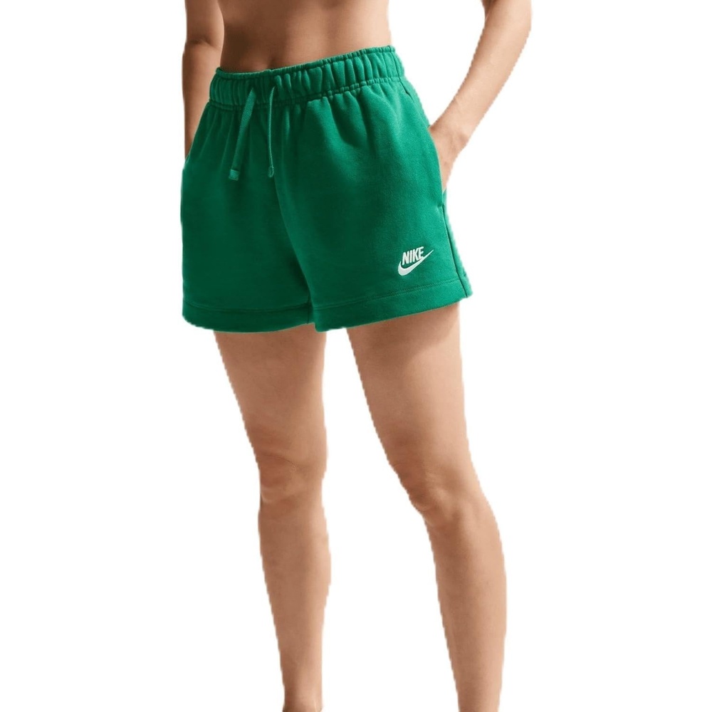 image:imageNike Womens Sportswear Club Fleece MidRise ShortsMalachiteWhite