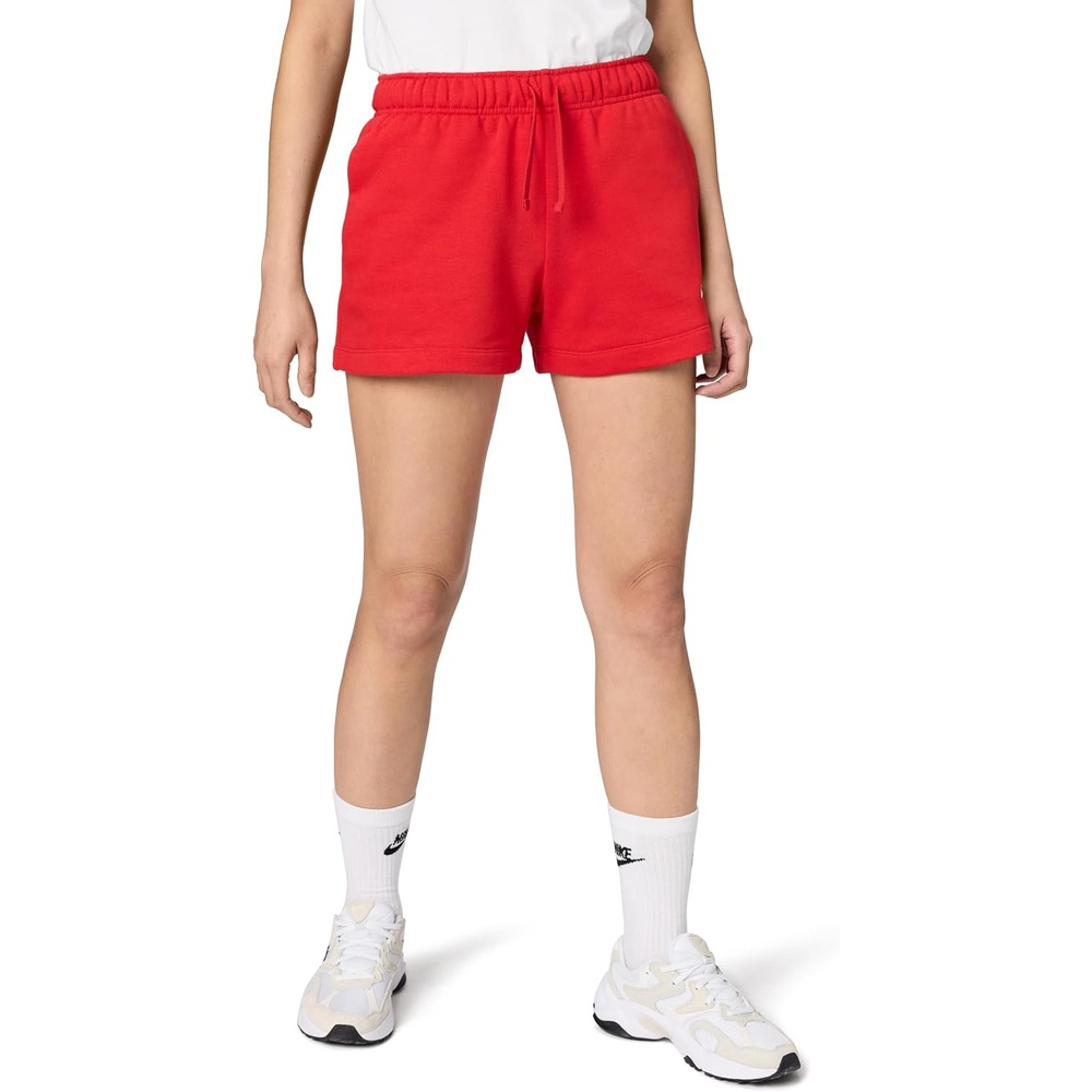image:imageNike Womens Sportswear Club Fleece MidRise ShortsUniversity RedWhite