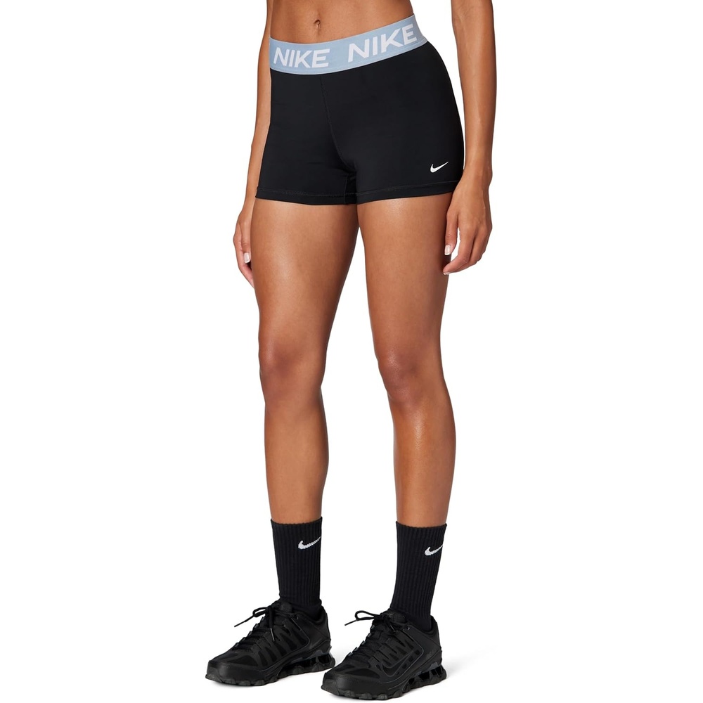 image:imageNike Womens Victory Baselayer DriFIT MidRise 3 Biker ShortBlackWork BlueWhite