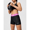 Nike Women’s 5-Inch Victory Short(Black/Active Fuchsia/White)