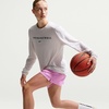 Nike Women’s Essential Dri-FIT Mesh Basketball Shorts(Light Magenta/White)