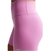 Nike Women’s One High-Waisted 5″ Bike Shorts(Light Magenta/White)