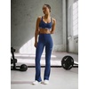 Nike Women’s One High-Waisted Flared Leggings(Midnight Navy/White)