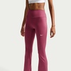 Nike Women’s One High-Waisted Flared Leggings(Pink Smoke/White)