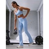 Nike Women’s One High-Waisted Flared Leggings(Work Blue/White)