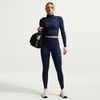 Nike Women’s One High-Waisted Seamless Tight(Midnight Navy/White)