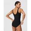 Nike Women’s Ribbed Texture U-Back Low Leg One Piece(Black)