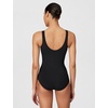 Nike Women’s Ribbed Texture U-Back Low Leg One Piece(Black)