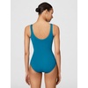 Nike Women’s Ribbed Texture U-Back Low Leg One Piece(Green Abyss)
