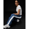 Nike Women’s Sportswear Classic Mid-Rise Open-Hem Pants(Mystic Navy/White/Sail)