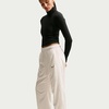 Nike Women’s Sportswear Classic Mid-Rise Open-Hem Pants(Sail/Black)