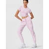 Nike Women’s Sportswear Club Fleece Mid-Rise Joggers(Pink Foam/White)