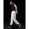 Nike Women’s Sportswear Club Fleece Mid-Rise Oversized Sweatpants(Birch Heather/Black)