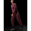 Nike Women’s Sportswear Club Fleece Mid-Rise Oversized Sweatpants(Burgundy Crush/White)