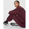 Nike Women’s Sportswear Club Fleece Mid-Rise Oversized Sweatpants(Burgundy Crush/White)