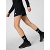 Nike Womens Sportswear Club Fleece Mid-Rise Shorts(Black/White)