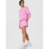 Nike Womens Sportswear Club Fleece Mid-Rise Shorts(Light Magenta/Heather/White)
