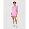 Nike Womens Sportswear Club Fleece Mid-Rise Shorts(Light Magenta/Heather/White)